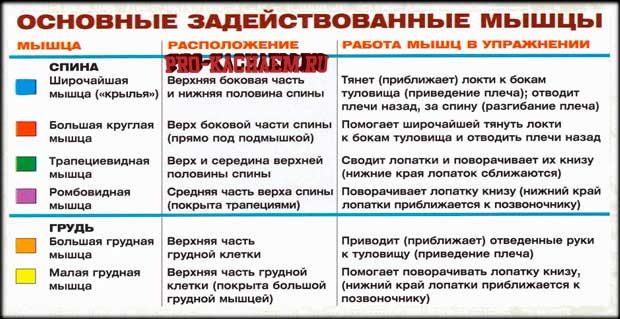 Вертикальная тяга широким хватом